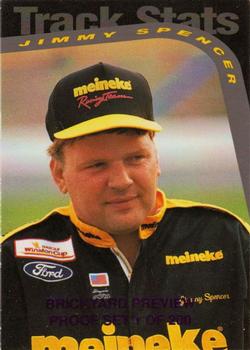 1995 Hi-Tech 1994 Brickyard 400 - Preview Proof #45 Jimmy Spencer Front