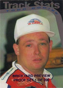 1995 Hi-Tech 1994 Brickyard 400 - Preview Proof #65 Todd Bodine Front