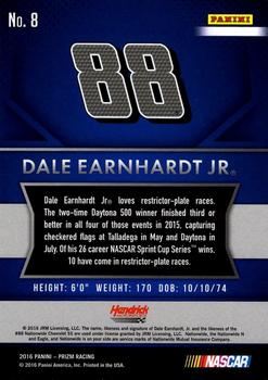 2016 Panini Prizm #8 Dale Earnhardt Jr. Back