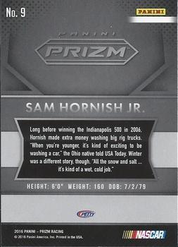 2016 Panini Prizm #9 Sam Hornish Jr. Back