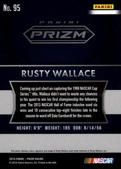 2016 Panini Prizm #95 Rusty Wallace Back