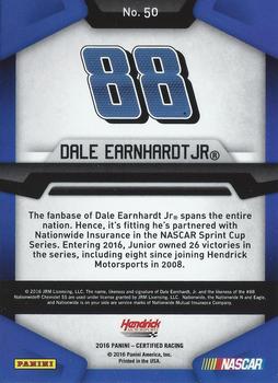 2016 Panini Certified #50 Dale Earnhardt Jr. Back