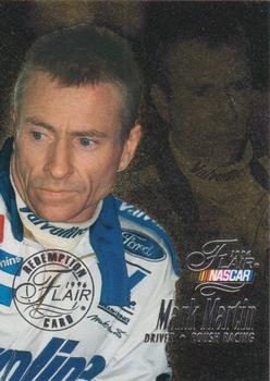 1996 Flair - Autograph Redemption #NNO Mark Martin Front