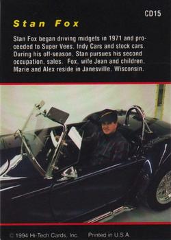 1994 Hi-Tech Indianapolis 500 - Championship Drivers Group #CD15 Stan Fox Back