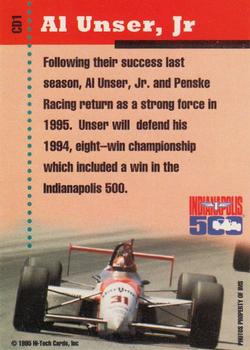 1995 Hi-Tech Championship Drivers Group #CD1 Al Unser Jr. Back