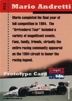 1995 Hi-Tech Championship Drivers Group #P1 Mario Andretti Back