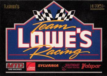 1995 Hi-Tech Team Lowe's Racing #1 Team Lowe's Racing Front