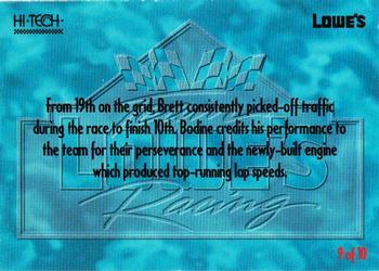 1995 Hi-Tech Team Lowe's Racing #9 Race Action Back