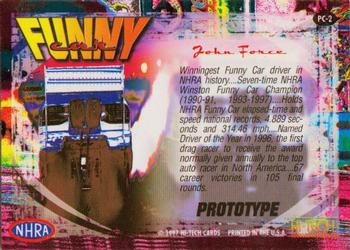 1997 Hi-Tech NHRA - Prototype #PC2 John Force Back