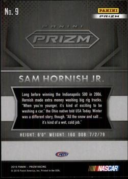 2016 Panini Prizm - Red, White & Blue Prizm #9 Sam Hornish Jr. Back