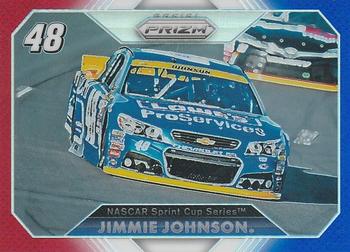 2016 Panini Prizm - Red, White & Blue Prizm #61 Jimmie Johnson's Car Front
