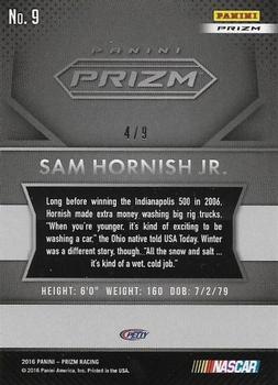 2016 Panini Prizm - Camo Prizm #9 Sam Hornish Jr. Back
