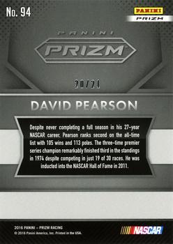 2016 Panini Prizm - Camo Prizm #94 David Pearson Back
