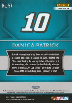 2016 Panini Prizm - Prizm #57 Danica Patrick's Car Back