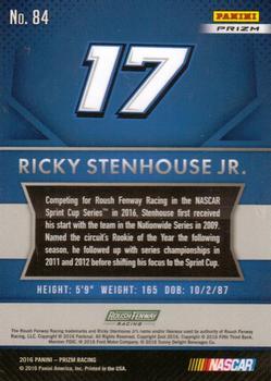 2016 Panini Prizm - Prizm #84 Ricky Stenhouse Jr. Back
