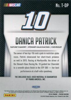 2016 Panini Prizm - Race Used Tire #T-DP Danica Patrick Back