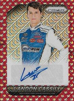 2016 Panini Prizm - Driver Signatures Red Flag Prizm #LC Landon Cassill Front