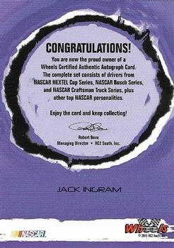 2006 Wheels High Gear - Wheels Autographs #NNO Jack Ingram Back