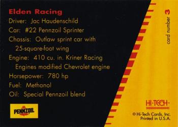 1995 Hi-Tech Pennzoil #3 Jac Haudenschild Back
