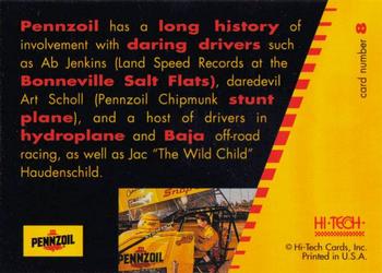 1995 Hi-Tech Pennzoil #8 Jac Haudenschild Back