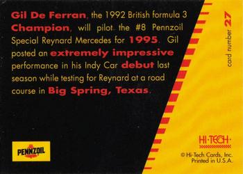 1995 Hi-Tech Pennzoil #27 Gil de Ferran Back