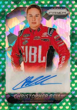 2016 Panini Prizm - Driver Signatures Green Flag Prizm #BE Christopher Bell Front