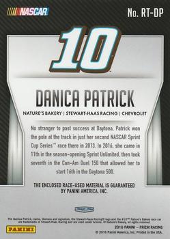 2016 Panini Prizm - Race Used Tire Team #RT-DP Danica Patrick Back