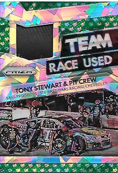 2016 Panini Prizm - Race Used Tire Team Green Flag Prizm #RT-TS Tony Stewart Front