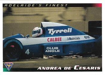 1994 Futera Adelaide F1 Grand Prix #25 Andrea De Cesaris Front
