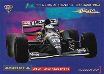 1995 Futera Australian Formula One Grand Prix #22 Andrea De Cesaris Front
