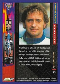 1995 Futera Australian Formula One Grand Prix #23 Pierluigi Martini Back