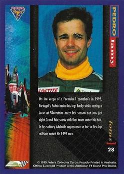 1995 Futera Australian Formula One Grand Prix #28 Pedro Lamy Back