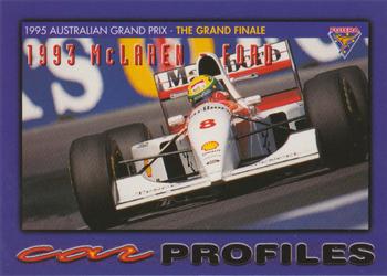 1995 Futera Australian Formula One Grand Prix #81 Car Profiles Front