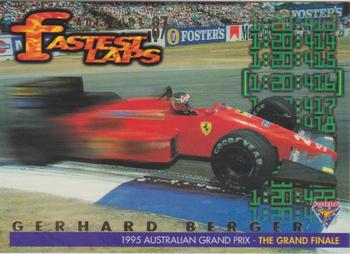 1995 Futera Australian Formula One Grand Prix - Fastest Laps #FL 3 Gerhard Berger Front