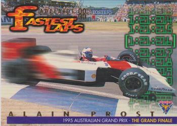 1995 Futera Australian Formula One Grand Prix - Fastest Laps #FL 4 Alain Prost Front
