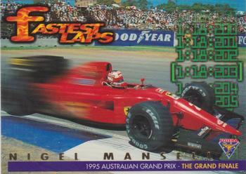 1995 Futera Australian Formula One Grand Prix - Fastest Laps #FL 6 Nigel Mansell Front