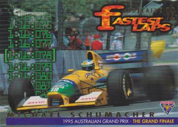 1995 Futera Australian Formula One Grand Prix - Fastest Laps #FL 8 Michael Schumacher Front