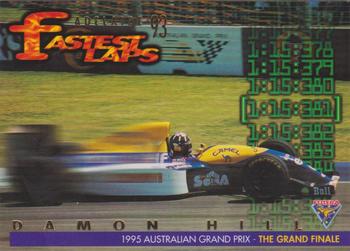 1995 Futera Australian Formula One Grand Prix - Fastest Laps #FL 9 Damon Hill Front