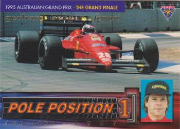 1995 Futera Australian Formula One Grand Prix - Pole Position #PP 3 Gerhard Berger Front