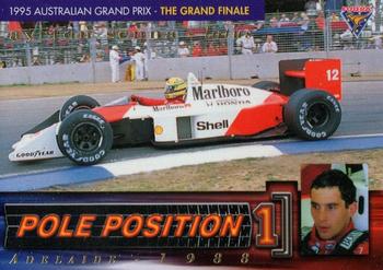 1995 Futera Australian Formula One Grand Prix - Pole Position #PP 4 Ayrton Senna Front