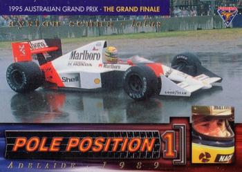 1995 Futera Australian Formula One Grand Prix - Pole Position #PP 5 Ayrton Senna Front