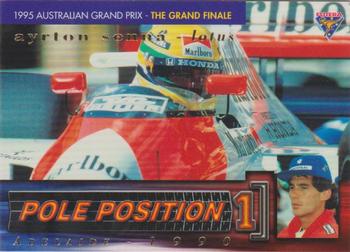 1995 Futera Australian Formula One Grand Prix - Pole Position #PP 6 Ayrton Senna Front