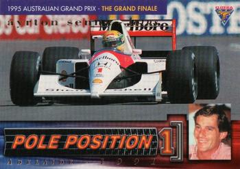 1995 Futera Australian Formula One Grand Prix - Pole Position #PP 7 Ayrton Senna Front