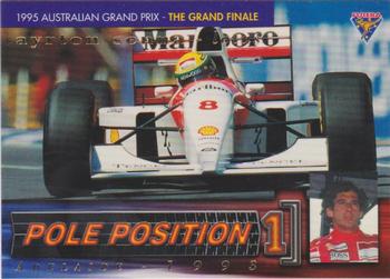 1995 Futera Australian Formula One Grand Prix - Pole Position #PP 9 Ayrton Senna Front