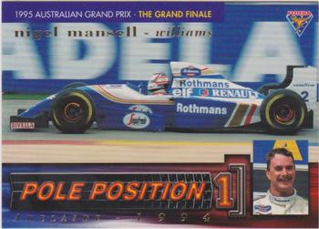 1995 Futera Australian Formula One Grand Prix - Pole Position #PP 10 Nigel Mansell Front