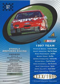 1997 Pinnacle Totally Certified - Platinum Blue Promo #67 #8 Stavola Brothers Racing Back