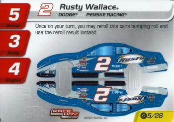 2005 WizKids Race Day CRG #5 Rusty Wallace Front