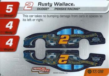 2005 WizKids Race Day CRG #17a Rusty Wallace Front