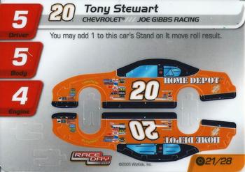 2005 WizKids Race Day CRG #21a Tony Stewart Front