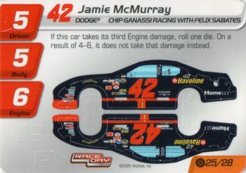 2005 WizKids Race Day CRG #25a Jamie McMurray Front
